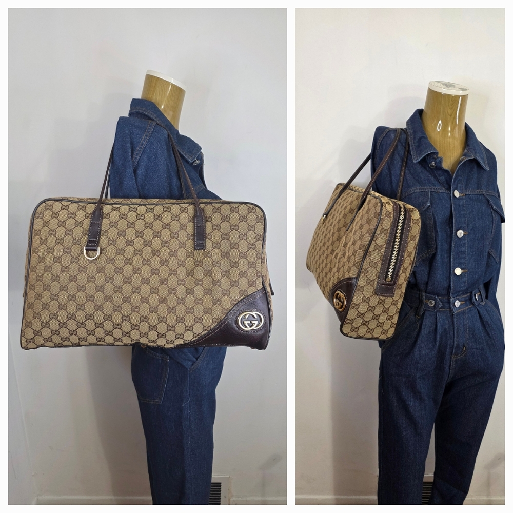 ✨️GUCCI GG Canvas New Britt Tote Bag